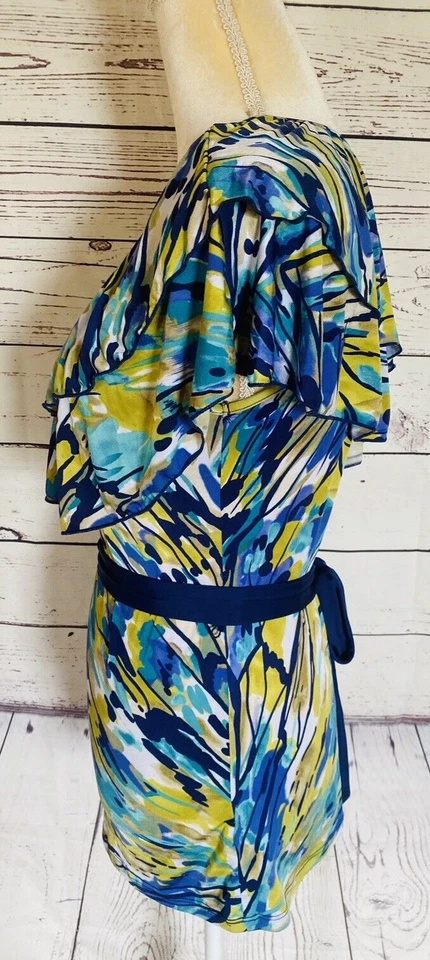 Women’s Large J Blouse HeartSoul One Spaghetti Strap One Flutter Sleeve Tie Back - Image 3 of 4