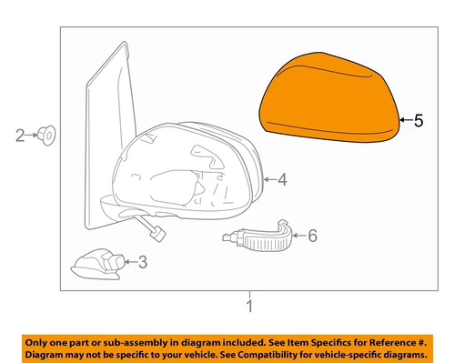 TOYOTA OEM Sienna Outside Mirrors-Front Door-Outer Cover Right 8791508021B1