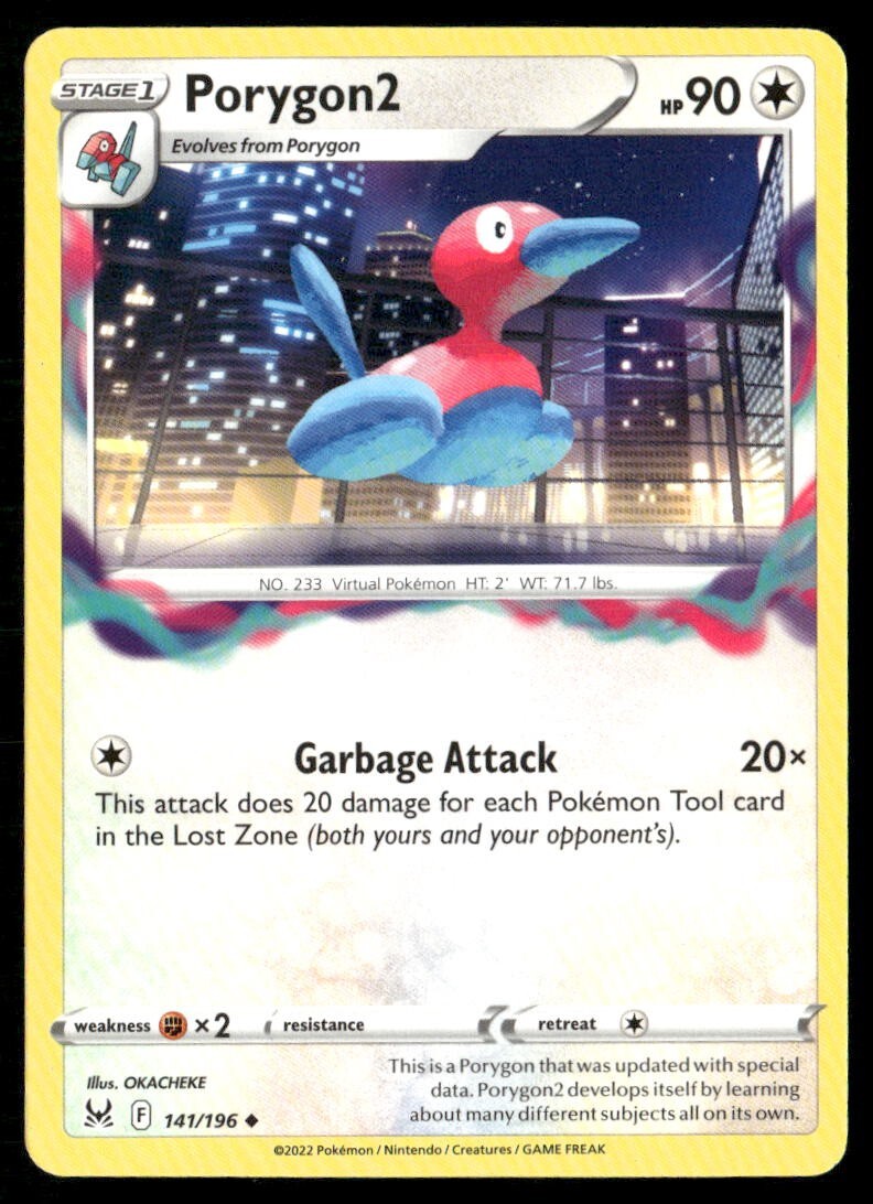2022 Lost Origin Set Pokemon Card 141  Porygon2