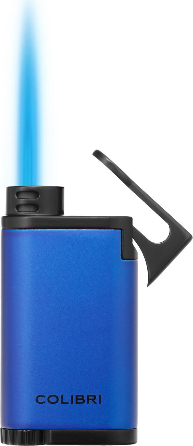 Colibri 1er Jet Lighter Belmont II / Blue Fuel Level Indicator / 6 Colors