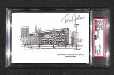 Tom Gola Signed Autographed NBA Basketball Hall of Fame HOF PostCard Card PSA RC