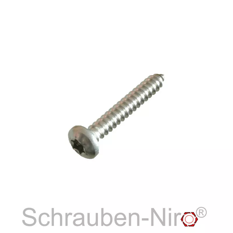 Blechschrauben DIN 7981 Linsenkopf Edelstahl A2 V2A TORX ISO 14585 2,2–6,3  mm