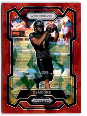 2024 Panini Prizm Draft Picks Red Ice #17 DJ Moore Maryland