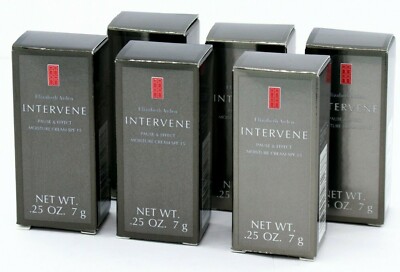 6 Elizabeth Arden INTERVENE Pause & Effect Moisture Cream SPF 15 .25 oz/7 g Each