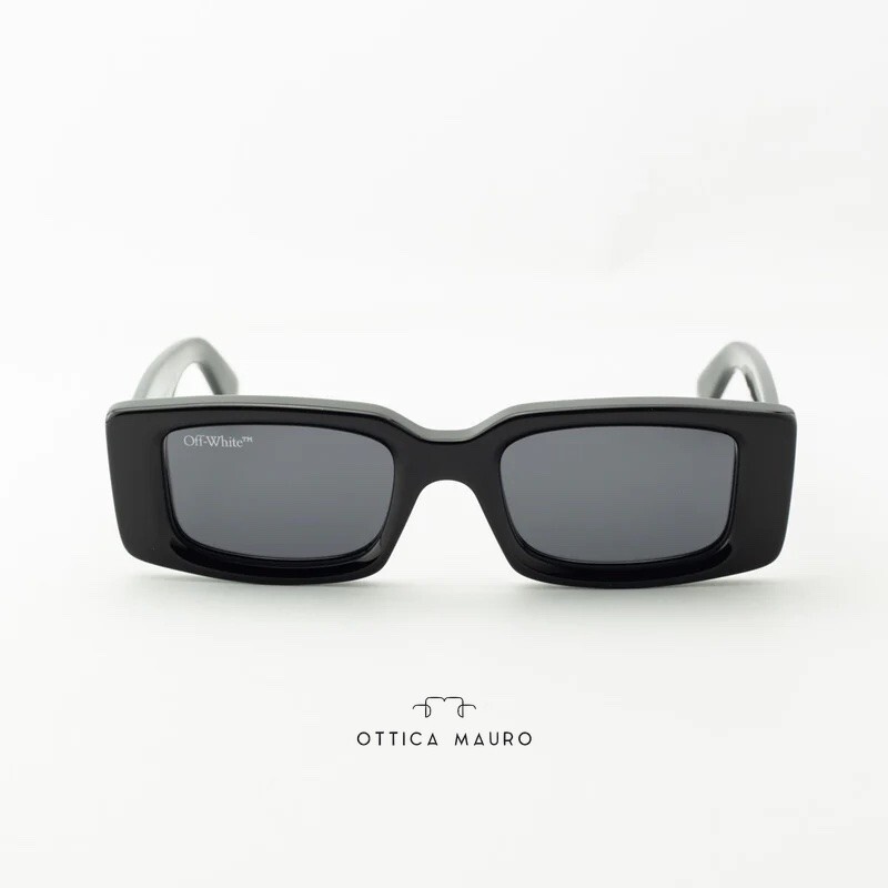 Off-White Arthur Rectangle Full Rim Sunglasses for Men in Black - Image 2