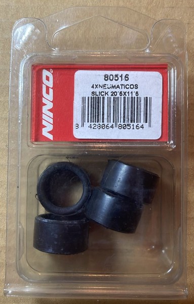 80516 Ninco ProRace EVO neumáticos 20x11mm Scalextric SCX OSC GOM MSC Scaleauto