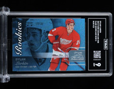 2015-16 Dylan Larkin Fleer Showcase Flair Row 0 Blue Ice Rookie /199 TAG 9 MINT
