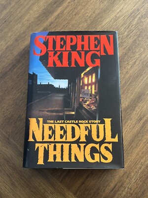 Needful Things by Stephen King 1991 Hardcover 1st edition 1st Print ~Very Good +