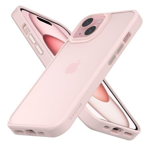 Designed for iPhone 15 Case, 4FT Military Grade Drop Light pink-image