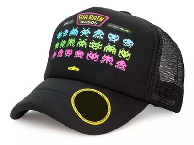SPACE INVADERS RETRO GAME - Premium gabardine - HAT CAP - GALAGA GALAXIAN -NEW