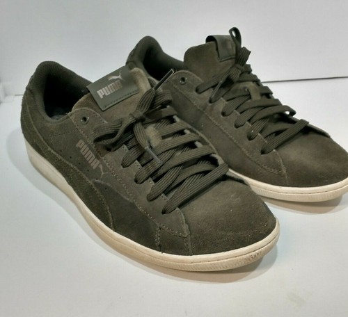 puma sneakers olive green