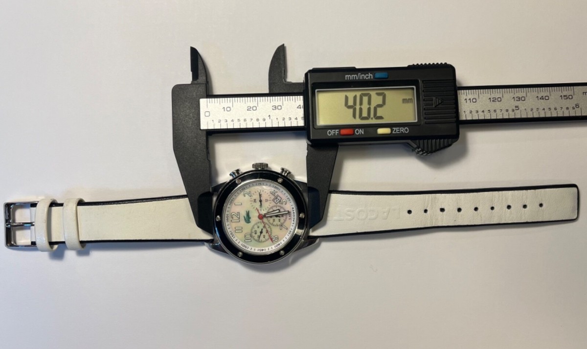 Lacoste Womens Watch Chronograph Date 24 Hour WR 5 ATM White  display picture 1