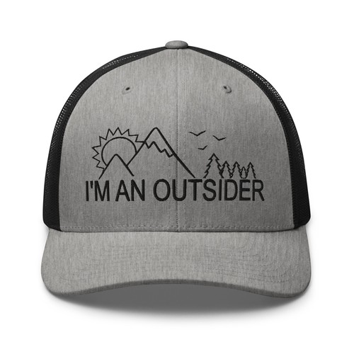Cappello da camionista I'm an Outsider Nature Adventurer per uomo donna - Foto 22 di 29