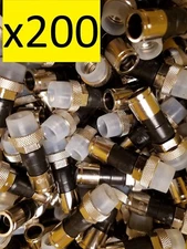 200 PPC EX6XLWSPLUS RG6 Male Cable Compression Connectors Outdoor Weather Seal