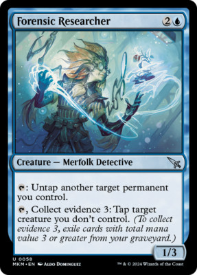 x1 Forensic Researcher MKM MTG 58 UNCOMMON M/NM 1x