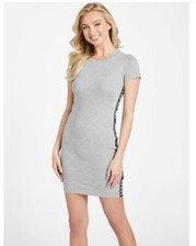 Guess Sleeveless Ribbed Bodycon Little Black Dress Size Small