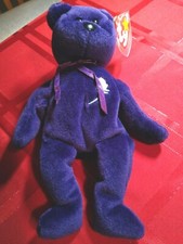 Ty Beanie Babies PRINCESS The Bear Diana Princess Of Wales 1997 Swing Tag NEW