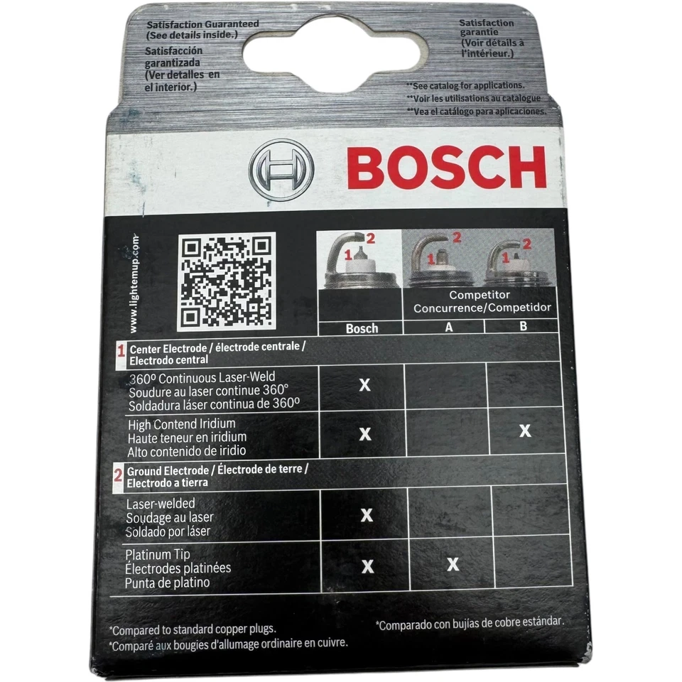 BOSCH 9608, Bujía-Iridio se adapta a FORD CROWN VICTORIA E-150 - PAQUETE DE 4 Foto 3 de 4