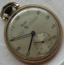 Vulcain Pocket watch open face gold filled case 46 mm in diameter