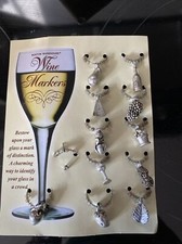 wine glass charms markers