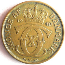 1940 KRONE DANESI - Moneta Rara Di Alta Qualità - SPEDIZIONE GRATUITA - Bin #324