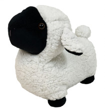 Image of Sheep Ewe Doorstop Black Face Soft Fabric White Animal Door Stopper Novelty Gift