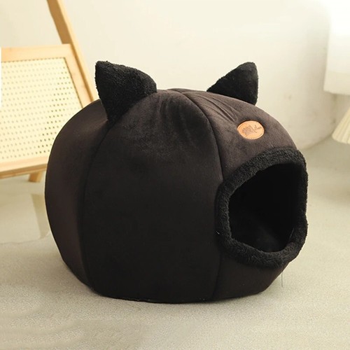Winter Cat Bed, Deep Sleep Comfort, Small Dog House, Pets Tent - Picture 5 of 9