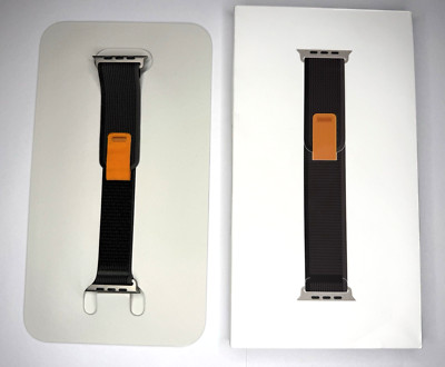 Original Apple Trail Loop Armband Schwarz/Grau  S/M*NEU* Apple Watch 49,45,44 mm