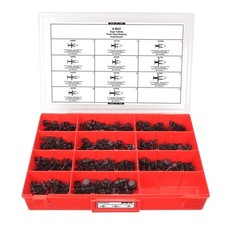 DISCO 8637RCP Blk Nyln Ergo Tuflok Assort Adj Red Tray W/Clr Lid