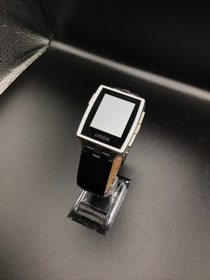 Used Pebble Smartwatch Steel 401s Watch  *Tested, Dead Battery*
