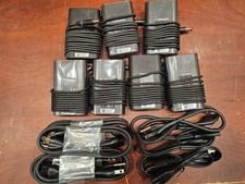 Dell 0JNKWD 65W 7.4mm AC Laptop Charger Lot of 8 06TFFF 0G4X7T - 6 Open Box