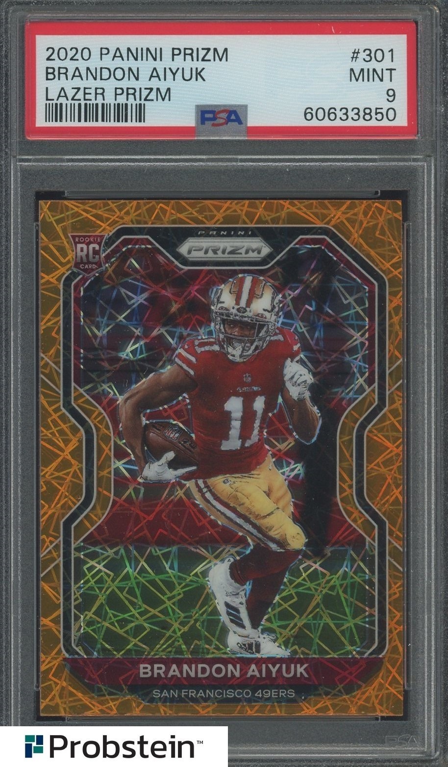 Brandon Aiyuk Panini Prizm #301 Lazer