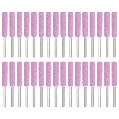 7/32'' Diamond Chainsaw Sharpener Sharpening Stone Grinding File Pink 32pcs