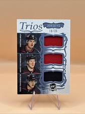 2023-24 Upper Deck The Cup Jersey Trios Aho / Svechnikov / Teravainen /35 Canes