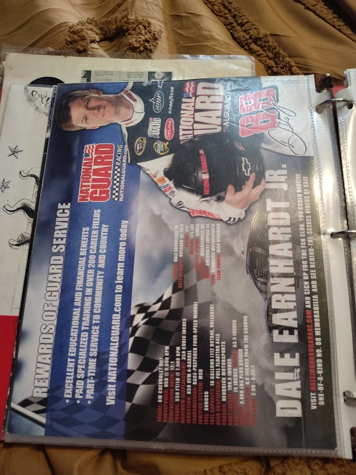 Dale Earnhardt Jr. 88 National Guard Poster 2010 Nascar Chevrolet Chevy Hendrick - Image 2 of 2