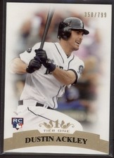 2011 Dustin Ackley Topps Tier One     RC 358/799    #92 (F1537) $6 MAX SHIP