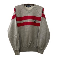 Vintage 1990s Polo Ralph Lauren Uni Crest Sweatshirt Gray Ski Crest Stadium