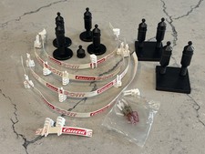 Carrera Go 1/43 Slot Car Track Risers Supports Guardrails Clips  LOT