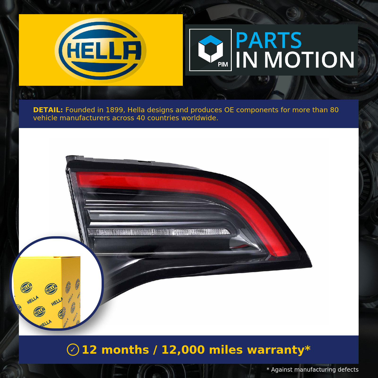 Rear Light Lamp Left 2TZ015342-911 Hella Back 150208800B 150208800C Quality New - Image 5