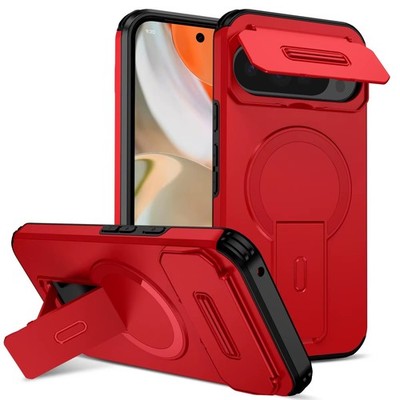 Handyhülle MagSafe Panzerhülle Halterung iPhone Case 17 PRO MAX ROT Magnetische