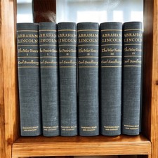 Carl Sandburg Abraham Lincoln The Prairie Years & War Years 6 Volume Set