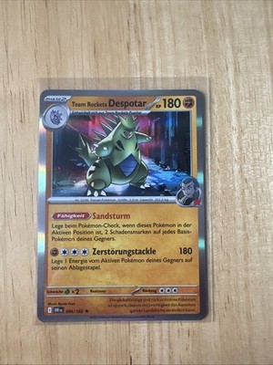 Team Rockets Despotar REVERSE HOLO DRI 096/182 DE