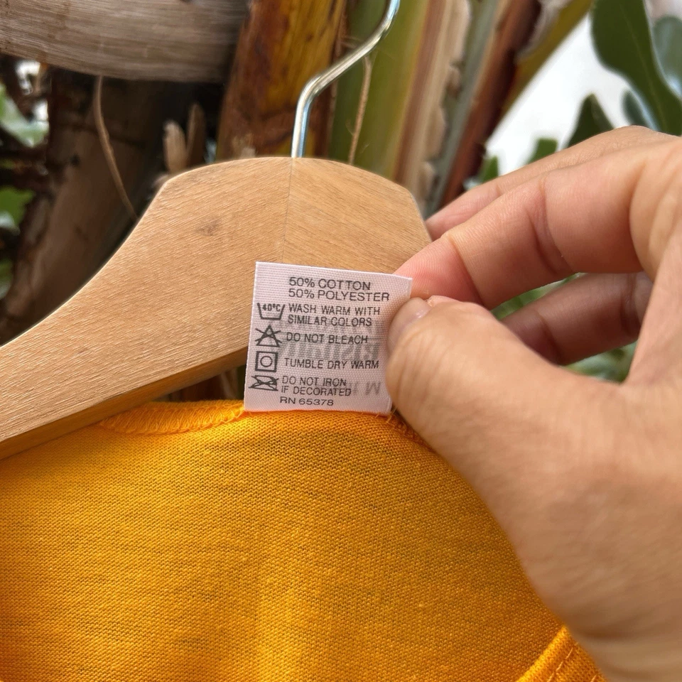 Camiseta Vintage Años 90 AC-130 Spectre Gunship Henley S Amarilla EE. UU. Foto 4 de 4