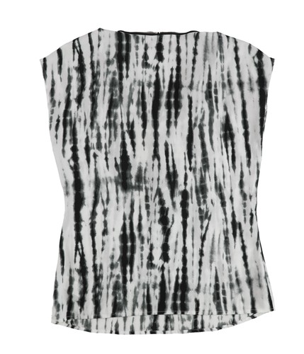 Michael Kors Damen Bluse 2-farbig Reißverschluss, schwarz, Small - Bild 2 von 2