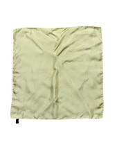 J Crew Italian Silk Pocket Square Light Pale Yellow Butter Gold Solid Italy 17  