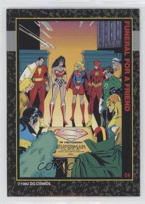 1992 SkyBox Doomsday: The Death of Superman Funeral for a Friend #C4 0bn8