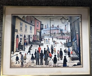 RARE 1938 "A Procession" L.S. Lowry Framed (60X75cm)