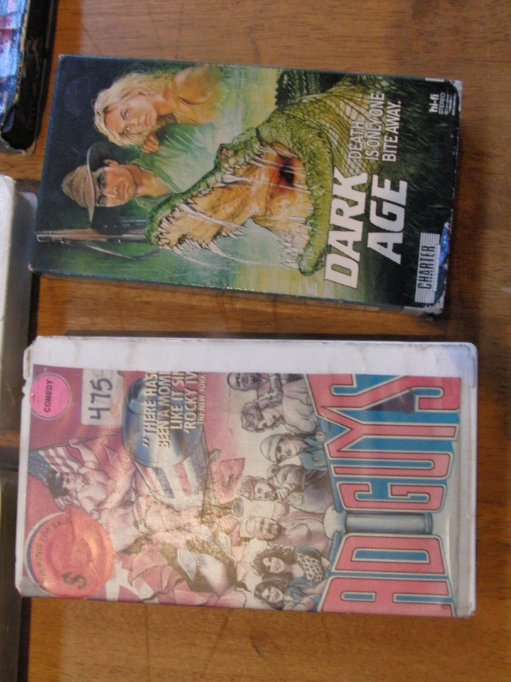 Rare action sci fi VHS lot Bad Guys Dark Ages Time Trackers Steel Arena Gulag - Image 3 of 4