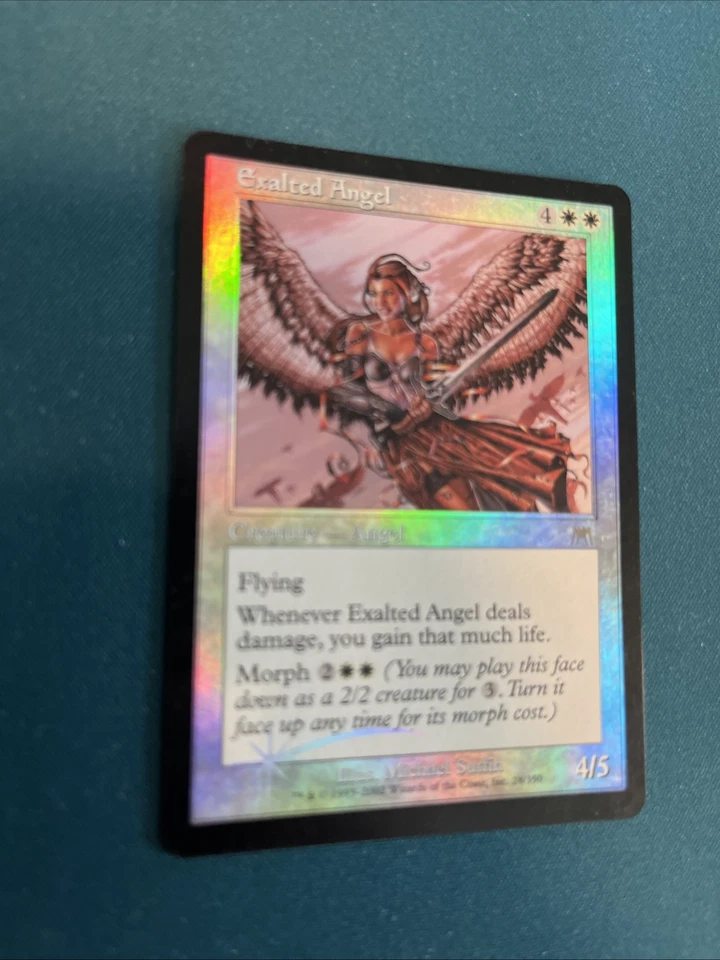 MTG Exalted Angel Onslaught Foil LP Very Light Play - Image 2 of 4