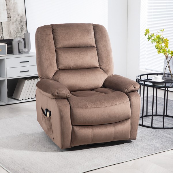 Homcom Fernsehsessel Mit Aufstehhilfe Relaxsessel Mit Liege-/Massagefunktion-image